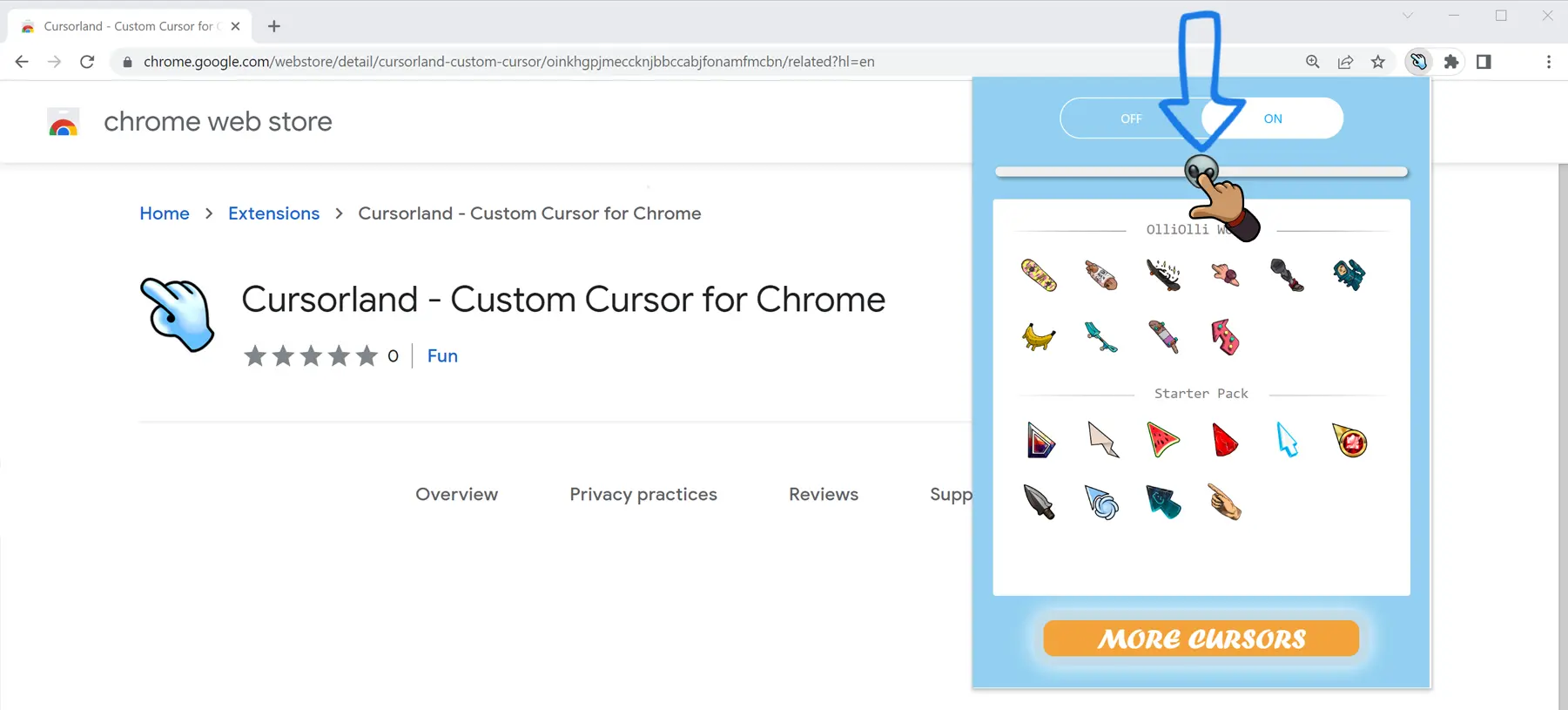 Custom Cursor for Chrome